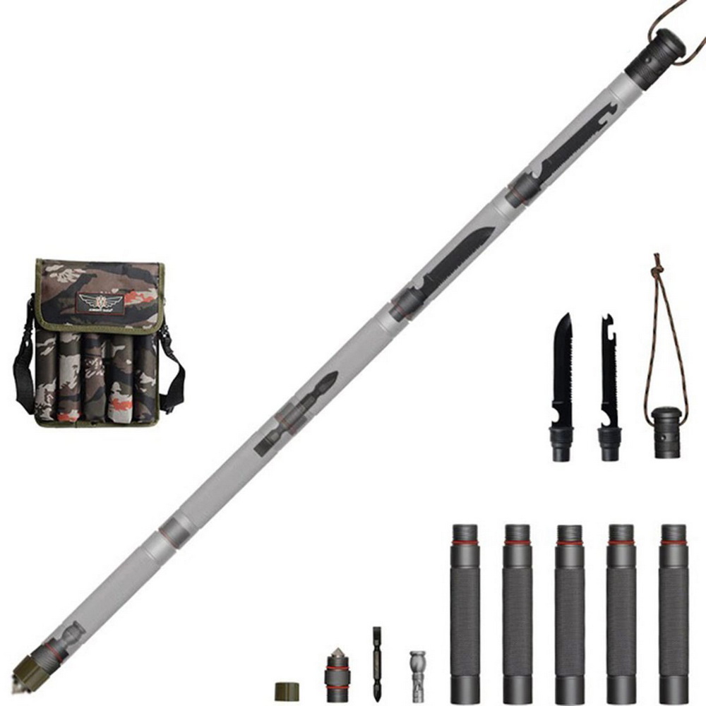 посох бо раскладной. туристическая лопата black multifunctional tactical outdoor trekking cane. складной посох. разборный боевой шест. складной посох.