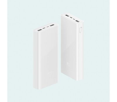 Аккумулятор Xiaomi Mi Power Bank 3 20000 Fast Charge QC3.0 Белый (PLM18ZM)