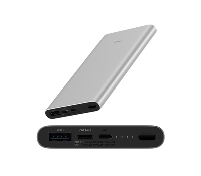 Аккумулятор Xiaomi Mi Power Bank 3 10000mAh серебристый