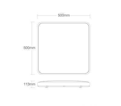 Потолочный светильник Xiaomi Yeelight (YLXD10YL) LED Ceiling Lamp Plus 500mm Grey