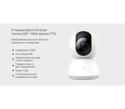 IP-камера Xiaomi Mijia Smart Camera (MJSXJ02CM) PTZ 360 1080р