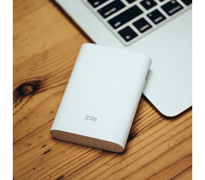 Wi-Fi Роутер-павербанк ZMI 4G MF855 Wireless Router PowerBank 7800mAh белый